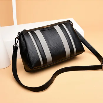 Messenger Bag Women Handbag Cross body Leather Stripe 2019 New Fashion Woman Crossbody Bag Female PU Leather Lady bags MX-51
Messenger Bag Women Handbag Cross body Leather Stripe 2019 New Fashion Woman Crossbody Bag Female PU Leather Lady bags MX-51