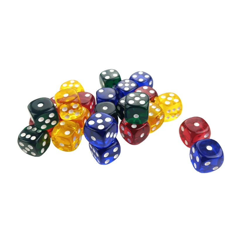 Acrylic Dice 6Pcs Transparent Color 16mm White Point Dice Set Round Corner Four Color Hexahedron Table Games D6 Club Easytoday
Acrylic Dice 6Pcs Transparent Color 16mm White Point Dice Set Round Corner Four Color Hexahedron Table Games D6 Club Easytoday