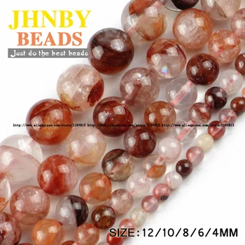 JHNBY Red quartz beads Natural crystal stone High quality Hong Kong Round Loose beads 4/6/8/10/12MM Jewelry bracelet making DIY
JHNBY Red quartz beads Natural crystal stone High quality Hong Kong Round Loose beads 4/6/8/10/12MM Jewelry bracelet making DIY