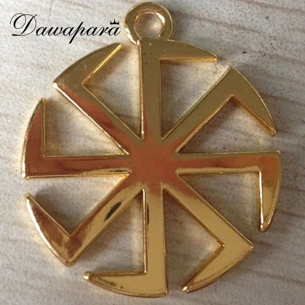 Dawapara Sun Gear Kolovrat Slavic Metal Embellishments Jewelry Charms for Necklace Making DIY jewelry
Dawapara Sun Gear Kolovrat Slavic Metal Embellishments Jewelry Charms for Necklace Making DIY jewelry