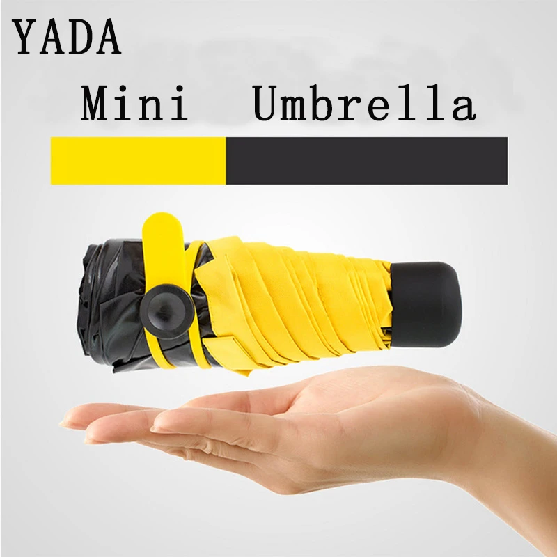 YADA Folding Small Mini Umbrella Parasol Rainy Pocket UV Five Umbrella For Women Men Anti-UV Black Coating Umbrellas Gifts YD105
YADA Folding Small Mini Umbrella Parasol Rainy Pocket UV Five Umbrella For Women Men Anti-UV Black Coating Umbrellas Gifts YD105