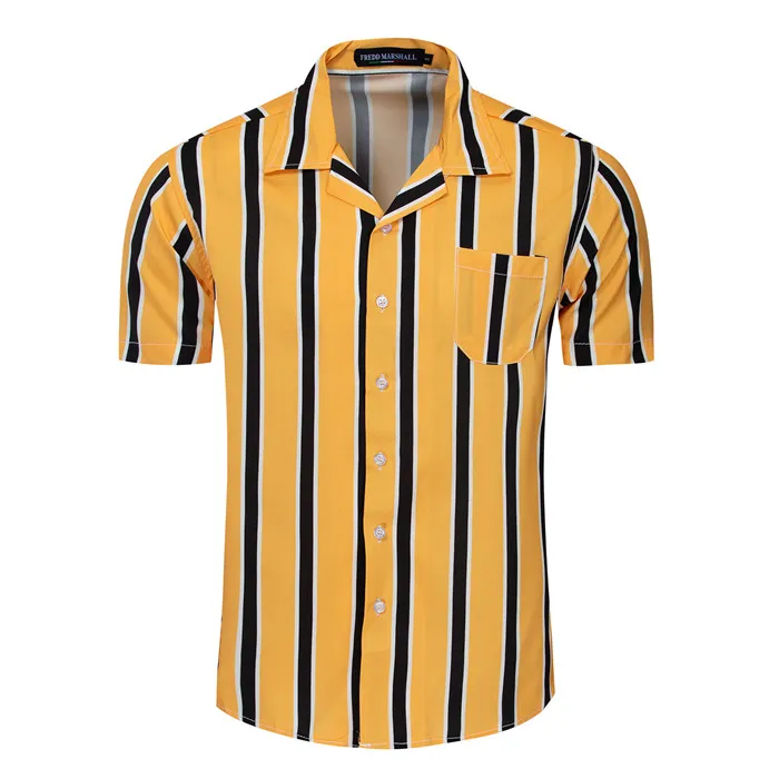 Fashion Striped Men Shirt Short Sleeve Cotton Streetwear Loose Casual Tops Pockets Social Business Shirt Men Chemsie,56002
Fashion Striped Men Shirt Short Sleeve Cotton Streetwear Loose Casual Tops Pockets Social Business Shirt Men Chemsie,56002