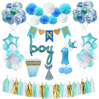 First Birthday Boy Party Baby Boy 1st Birthday Party Decoration Boy Baby Shower One Year Old Christening Party Supplies
First Birthday Boy Party Baby Boy 1st Birthday Party Decoration Boy Baby Shower One Year Old Christening Party Supplies