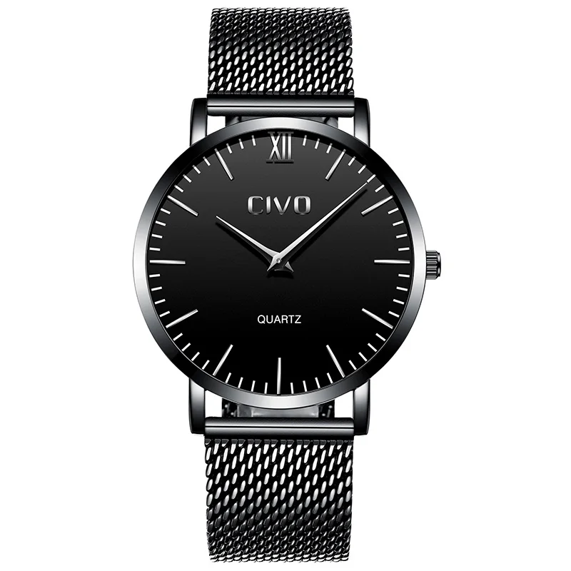 CIVO Watch Men Simple Mens Waterproof Minimalist Quartz Watches Ultra Slim Stainless Steel Strap Wristwatches Mens Clock
CIVO Watch Men Simple Mens Waterproof Minimalist Quartz Watches Ultra Slim Stainless Steel Strap Wristwatches Mens Clock