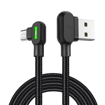 USB 3.1 Fast Charger Cable Right Angle 90 Degree Data Sync Cable with Light HJ55
USB 3.1 Fast Charger Cable Right Angle 90 Degree Data Sync Cable with Light HJ55