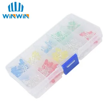 200PC/Lot 3MM 5MM Led Kit With Box Mixed Color Red Green Yellow Blue White Light Emitting Diode Assortment 20PCS Each New
200PC/Lot 3MM 5MM Led Kit With Box Mixed Color Red Green Yellow Blue White Light Emitting Diode Assortment 20PCS Each New