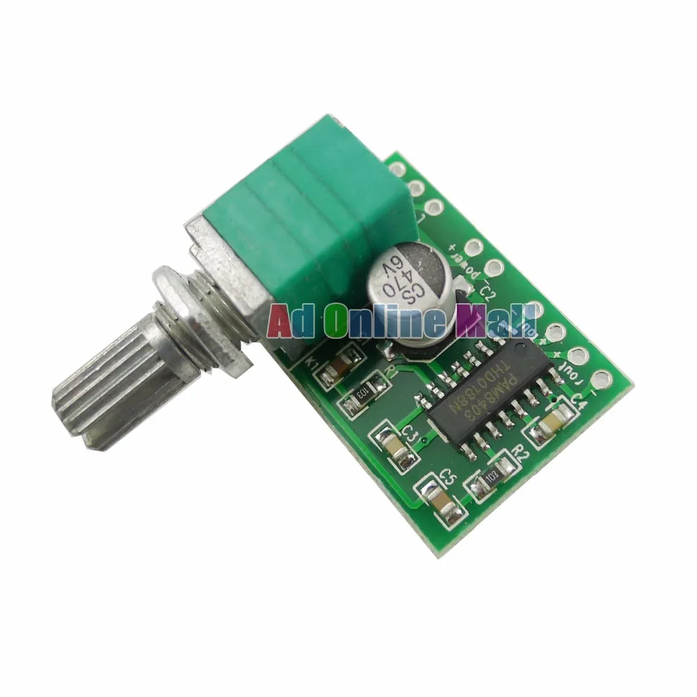1PCS PAM8403 Mini 5V Power Digital Audio Amplifier Board 2 Channel 3W Volume Control With Switch Potentiometer
1PCS PAM8403 Mini 5V Power Digital Audio Amplifier Board 2 Channel 3W Volume Control With Switch Potentiometer