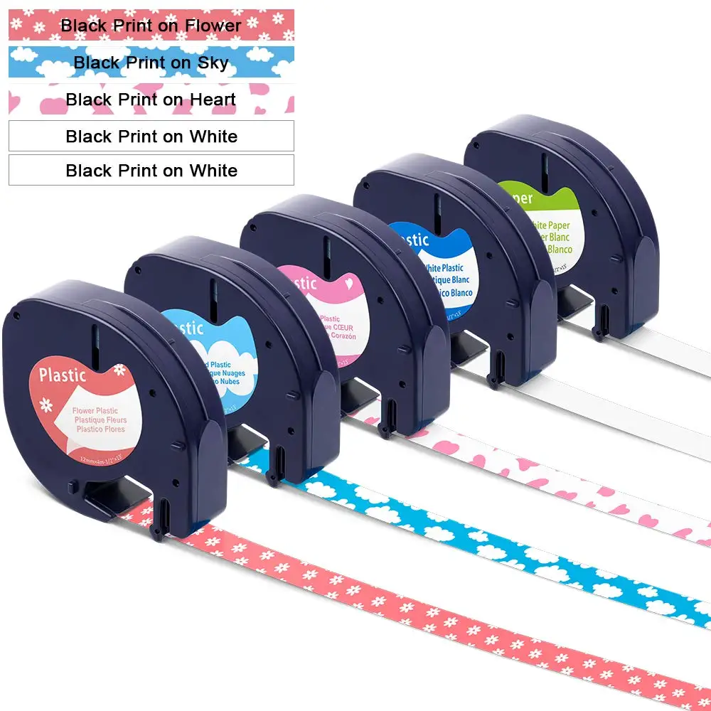 Compatible for DYMO LetraTag Refills 91200, 91201, A91203FW, A91208CB,A91201HB Pattern Label Tape for DYMO LetraTag Label Maker
Compatible for DYMO LetraTag Refills 91200, 91201, A91203FW, A91208CB,A91201HB Pattern Label Tape for DYMO LetraTag Label Maker