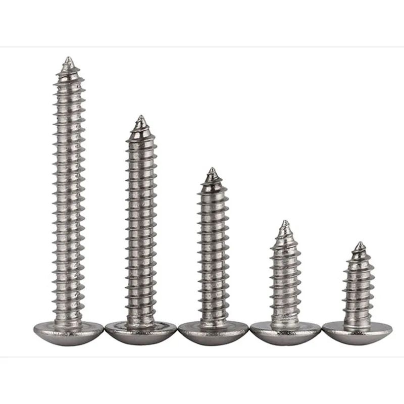 316 Stainless Steel Large Flat Head Self-Tapping Screws Wood Screws Cross Groove Mushroom Head Screws M5 M6 10 Pcs
316 Stainless Steel Large Flat Head Self-Tapping Screws Wood Screws Cross Groove Mushroom Head Screws M5 M6 10 Pcs