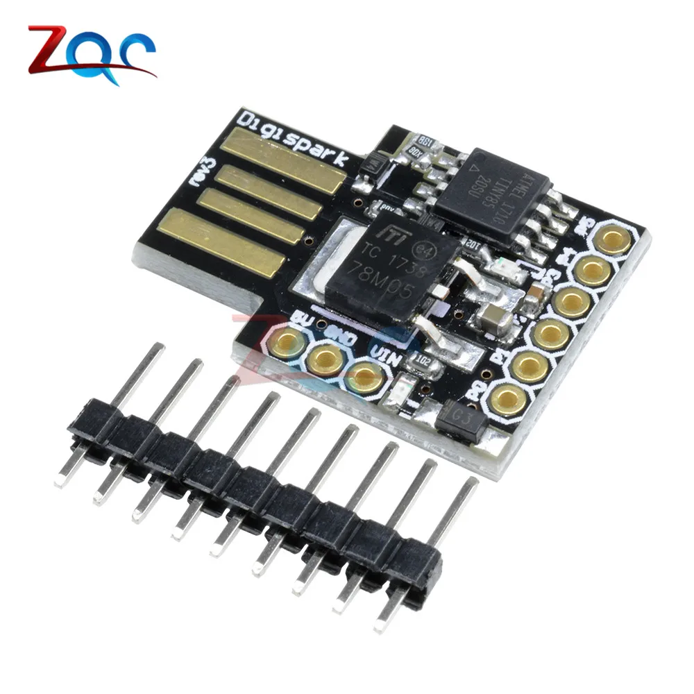 Макетная плата Digispark Kickstarter ATTINY85 I2C SPI Micro USB Attiny85 модуль для Arduino с 5 в 8K Flash|module for
