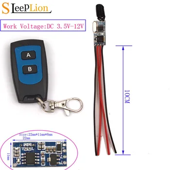Sleeplion Smart Mini Wireless Relay Switch 3V 3.7V 5V 6V 7V 9V 12V Smart Remote Control Switch Module Micro Receiver 3V-12V
Sleeplion Smart Mini Wireless Relay Switch 3V 3.7V 5V 6V 7V 9V 12V Smart Remote Control Switch Module Micro Receiver 3V-12V