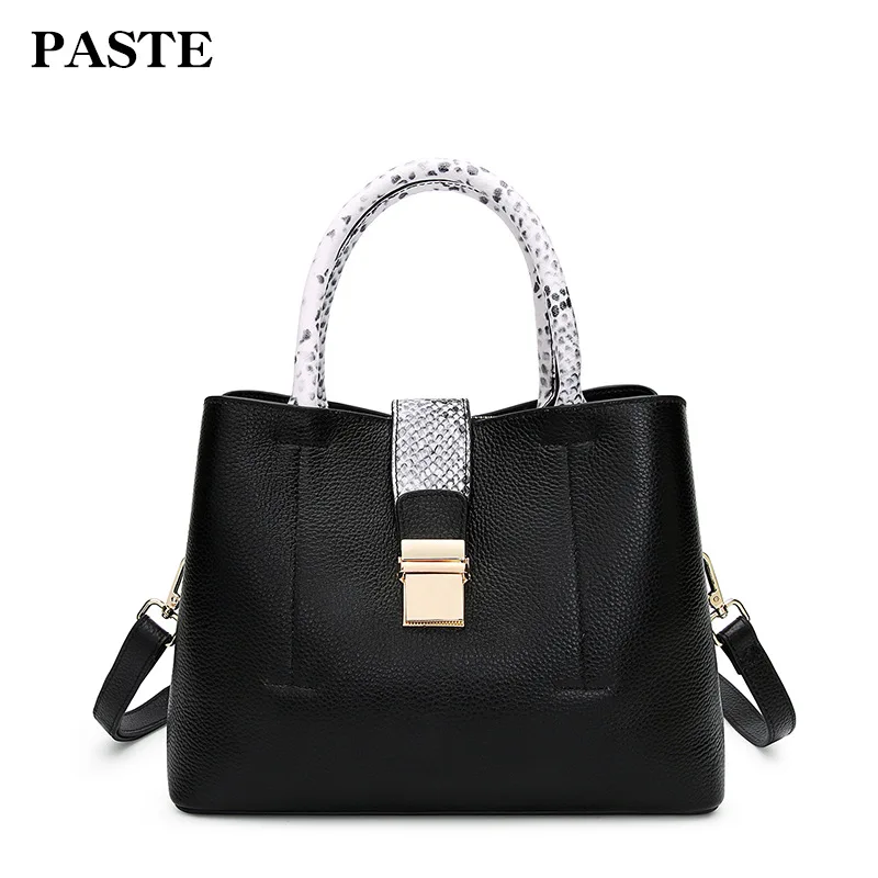 2018 New Brand PASTE Serpentine Handle Handbag for Women Genuine Leather Shoulder Bag Luxury High Quality Daily Tote
2018 New Brand PASTE Serpentine Handle Handbag for Women Genuine Leather Shoulder Bag Luxury High Quality Daily Tote