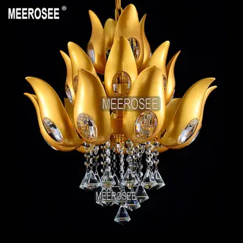 Floral Design Gold Crystal Chandelier light / Lamp/ lighting fixture Gold color Light for Lobby, Foyer, Staircase MD15170
Floral Design Gold Crystal Chandelier light / Lamp/ lighting fixture Gold color Light for Lobby, Foyer, Staircase MD15170