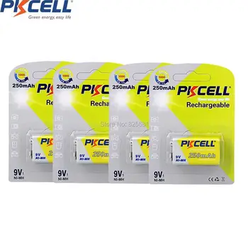 Electronic thermometer 4Pcs PKCELL 250mah 9v nimh Rechargeable Battery for Wireless Microphone Toy Mike Multimeter
Electronic thermometer 4Pcs PKCELL 250mah 9v nimh Rechargeable Battery for Wireless Microphone Toy Mike Multimeter