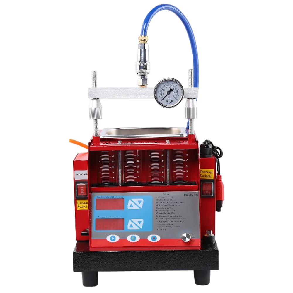 Auto Motorcycles EFI Ultrasonic cleaning Fuel Injector tester and Cleaner MST-30 built-in 4 cylinder ultrasonic cleaning
Auto Motorcycles EFI Ultrasonic cleaning Fuel Injector tester and Cleaner MST-30 built-in 4 cylinder ultrasonic cleaning