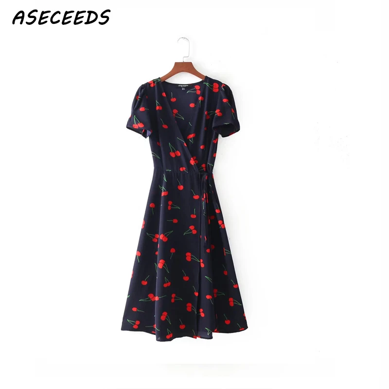 Summer dress women v neck short sleeve boho beach dress 2018 Vintage floral print wrap Sexy bow lace up casual party dresses
Summer dress women v neck short sleeve boho beach dress 2018 Vintage floral print wrap Sexy bow lace up casual party dresses