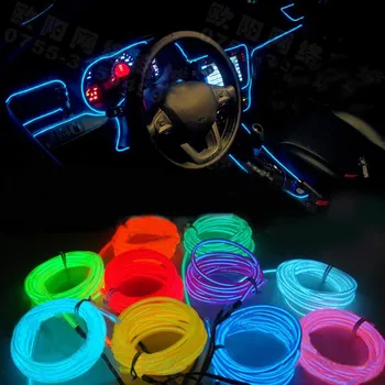 Interior Car Lighting EL LED 12V Car Interior Light Accessories AUTO Lamp For Cars Diode Fixtures Round Line 1 Meter 2.3mm Hot
Interior Car Lighting EL LED 12V Car Interior Light Accessories AUTO Lamp For Cars Diode Fixtures Round Line 1 Meter 2.3mm Hot