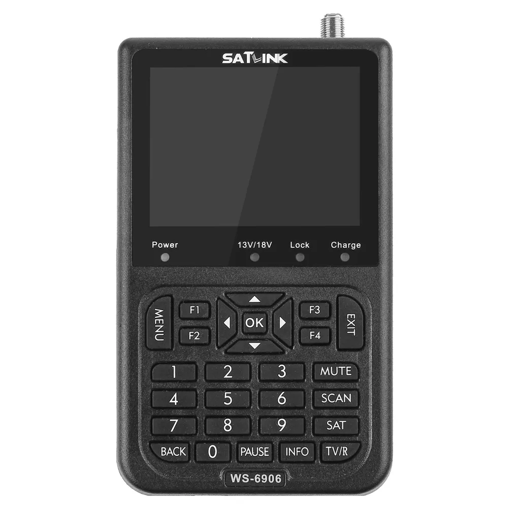 

SATLINK Digital Signal Satellite Meter WS-6906 3.5" LCD Screen DVB-S FTA Data Satellite Finder for TV AV