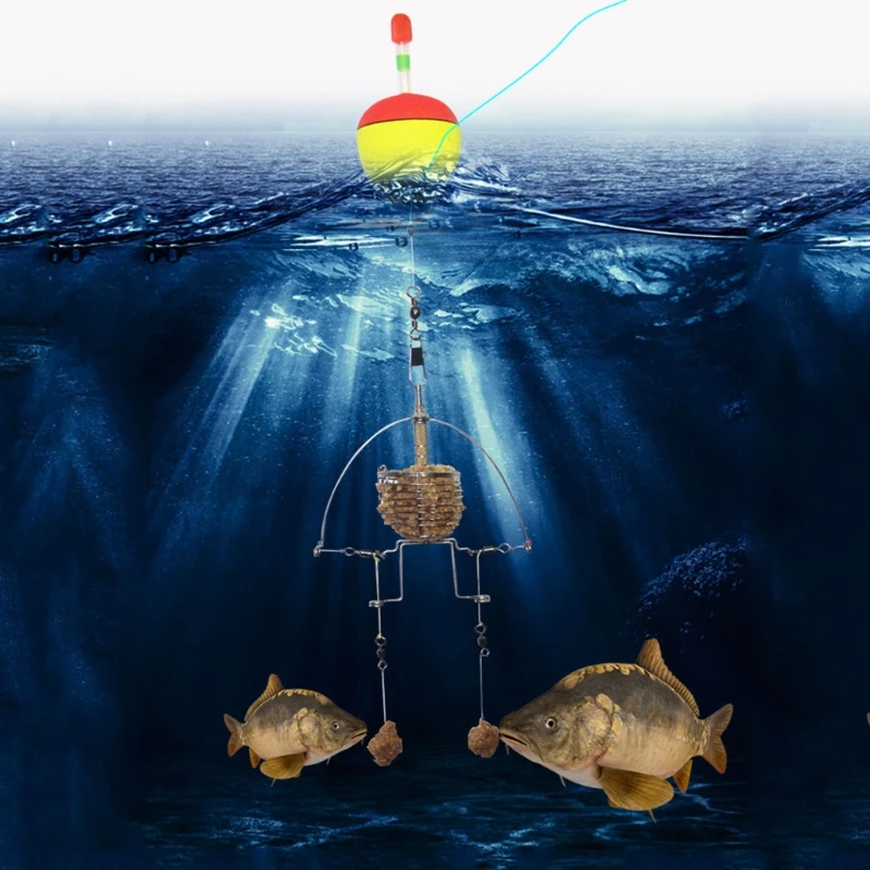OOTDTY Fishing Feeder Automatic Tackle Stainless Steel Fishing Feeder Multi Functional Launcher Trap Spring Cage Hook
OOTDTY Fishing Feeder Automatic Tackle Stainless Steel Fishing Feeder Multi Functional Launcher Trap Spring Cage Hook