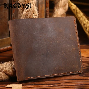 KACDYSI Original Genuine Cowhide Leather Short Vintage Mens Wallet Retro Thin Male Bifold Money Cash Purse ID Credit Card Holder
KACDYSI Original Genuine Cowhide Leather Short Vintage Mens Wallet Retro Thin Male Bifold Money Cash Purse ID Credit Card Holder