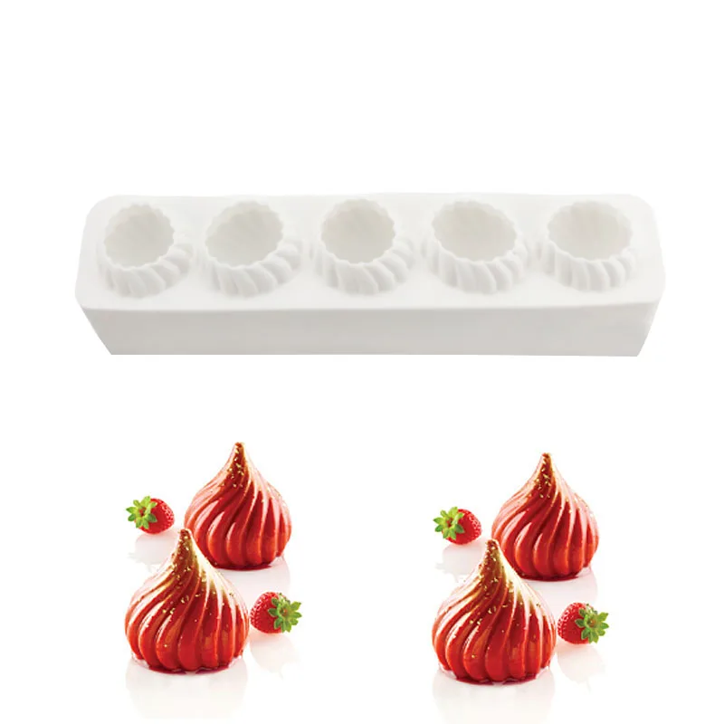 1PCS Five Holes Flame Dome Shaped Rectangle Silicone Cake Mold For Dessert Mousse Chocolate Jelly Patisserie Baking Accessories
1PCS Five Holes Flame Dome Shaped Rectangle Silicone Cake Mold For Dessert Mousse Chocolate Jelly Patisserie Baking Accessories