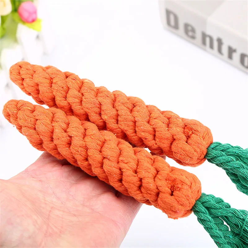 Pet Cotton Cord Toy Dog Hand Woven Cotton Rope Carrot Dog Molars Tooth Cleaning Pet Toy 22CM Playing Supplies Chew Toys
Pet Cotton Cord Toy Dog Hand Woven Cotton Rope Carrot Dog Molars Tooth Cleaning Pet Toy 22CM Playing Supplies Chew Toys