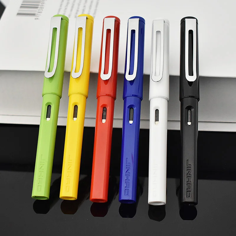 Student JINHAO 599A Plastic Fountain Pen Cute Kawaii Colored Pen With Ink Sac For Kids Gift Korean Stationery 4516
Student JINHAO 599A Plastic Fountain Pen Cute Kawaii Colored Pen With Ink Sac For Kids Gift Korean Stationery 4516