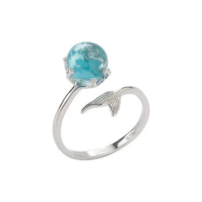 New Arrival Blue Crystal Mermaid Bubble Open Rings Creative Fashion Jewelry Adjustable High Quality Women Wedding Birthday Gift
New Arrival Blue Crystal Mermaid Bubble Open Rings Creative Fashion Jewelry Adjustable High Quality Women Wedding Birthday Gift