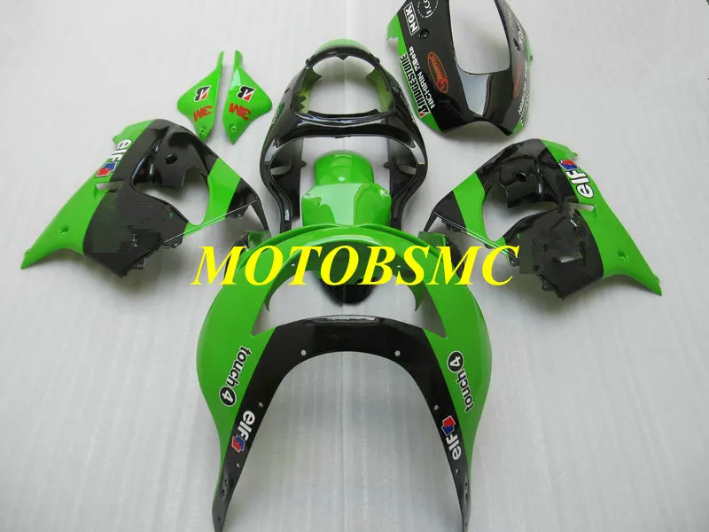 Первоклассный комплект обтекателей для KAWASAKI Ninja ZX9R 98 99 ZX 9R 1998 1999 ABS верхний зеленый