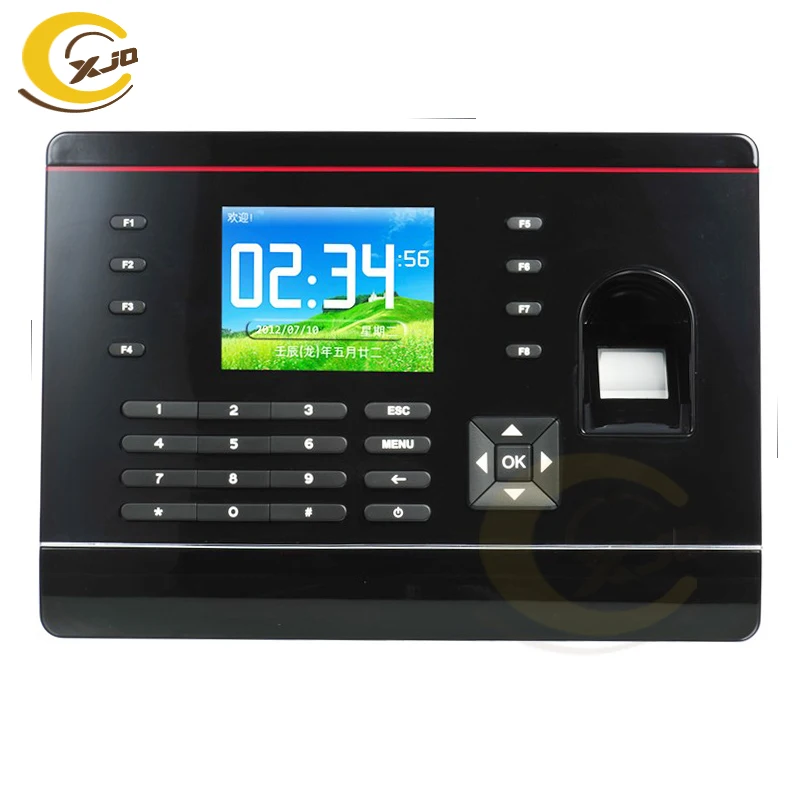 

XJQ Fingerprint RFID Time Attendance Terminal 2.8 inch TFT Color Screen Biometric Fingerprint Attendance Time Clock With TCP/IP