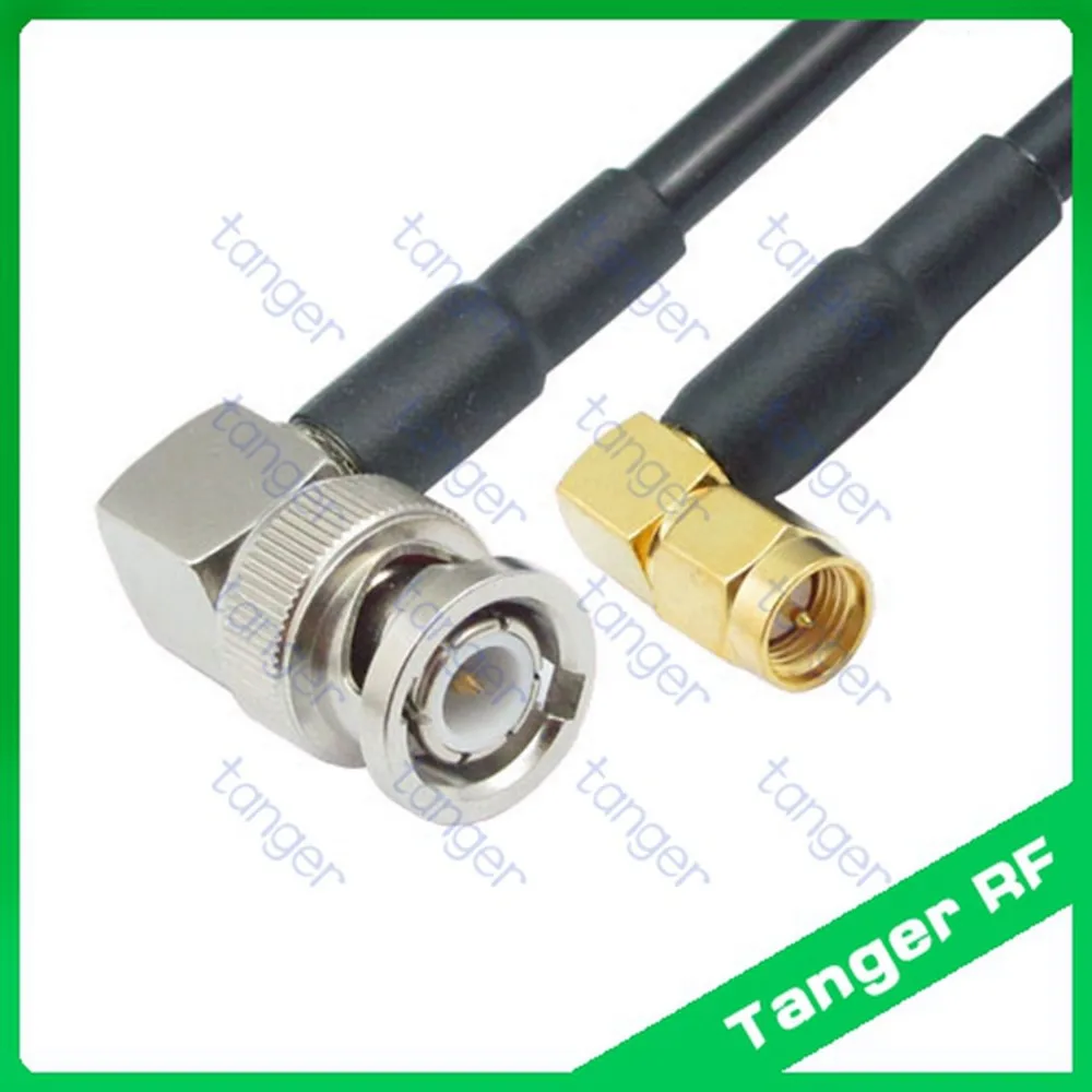 Hot sale Tanger BNC male plug to SMA male plug double right angle RF RG58 Pigtail Jumper Coaxial Cable 3Feet 100cm High Quality
Hot sale Tanger BNC male plug to SMA male plug double right angle RF RG58 Pigtail Jumper Coaxial Cable 3Feet 100cm High Quality