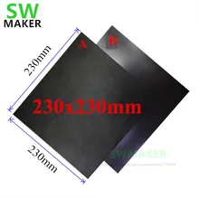 230x230mm Magnetica Adesivo Da Letto di Stampa del Nastro di Stampa Adesivo Superficie Della Flessione Piatto con 3 m di nastro per il FAI DA TE flyingbear-Fantasma 3D stampante(China)