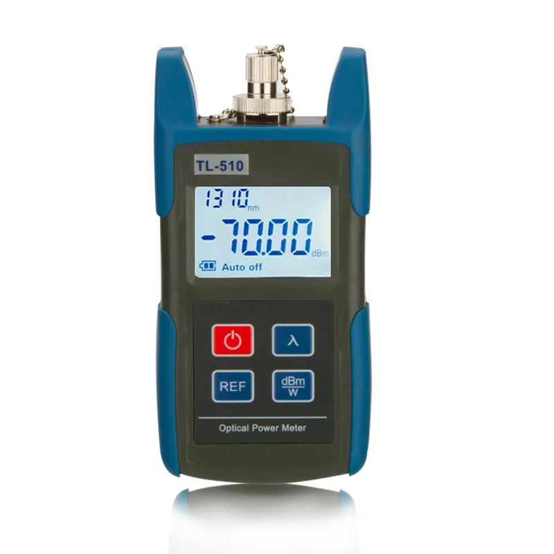 Portable Optical Power Meter, -50 - +26 dBm, SC/FC/ST Interfaces, Fiber TL510C for CATV Test, CCTV Test and Telecommunication
Portable Optical Power Meter, -50 - +26 dBm, SC/FC/ST Interfaces, Fiber TL510C for CATV Test, CCTV Test and Telecommunication