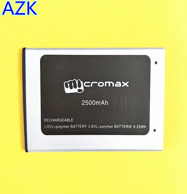 AZK high quality 2500mAh battery for Micromax D340 Mobile Phone Replacement Battery
AZK high quality 2500mAh battery for Micromax D340 Mobile Phone Replacement Battery