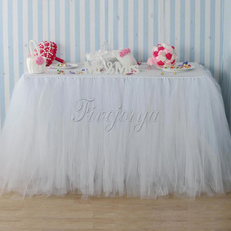 5PCS White Tulle TUTU Table Skirt 100cm x 80cm for Wedding Table Skirting Event Party Baby Shower Decoration
5PCS White Tulle TUTU Table Skirt 100cm x 80cm for Wedding Table Skirting Event Party Baby Shower Decoration