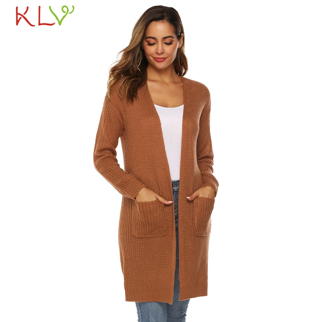 Women Cardigan Solid knitted Long Sweater Big Pockets Kimono Top Winter Jacket Casual 2019 Plus Size Korean Woman Clothes 19Jul
Women Cardigan Solid knitted Long Sweater Big Pockets Kimono Top Winter Jacket Casual 2019 Plus Size Korean Woman Clothes 19Jul
