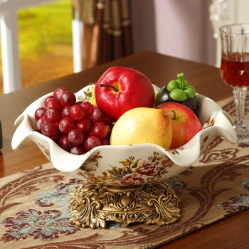 European large household ceramic fruit plate living room coffee table simple modern candy dry fruit snacks
European large household ceramic fruit plate living room coffee table simple modern candy dry fruit snacks