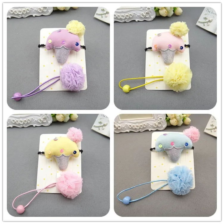2 pcs New Cloth Ice Cream Shape Ball Children Hair Ropes Elastic Hair Band Girls Hair Accessories Kids Headdress Baby Headwear
2 pcs New Cloth Ice Cream Shape Ball Children Hair Ropes Elastic Hair Band Girls Hair Accessories Kids Headdress Baby Headwear
