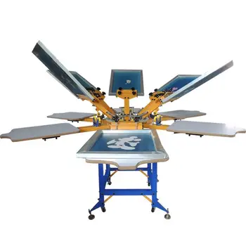 high quality 8 Color T-shirt Silk Screen Printing Machines