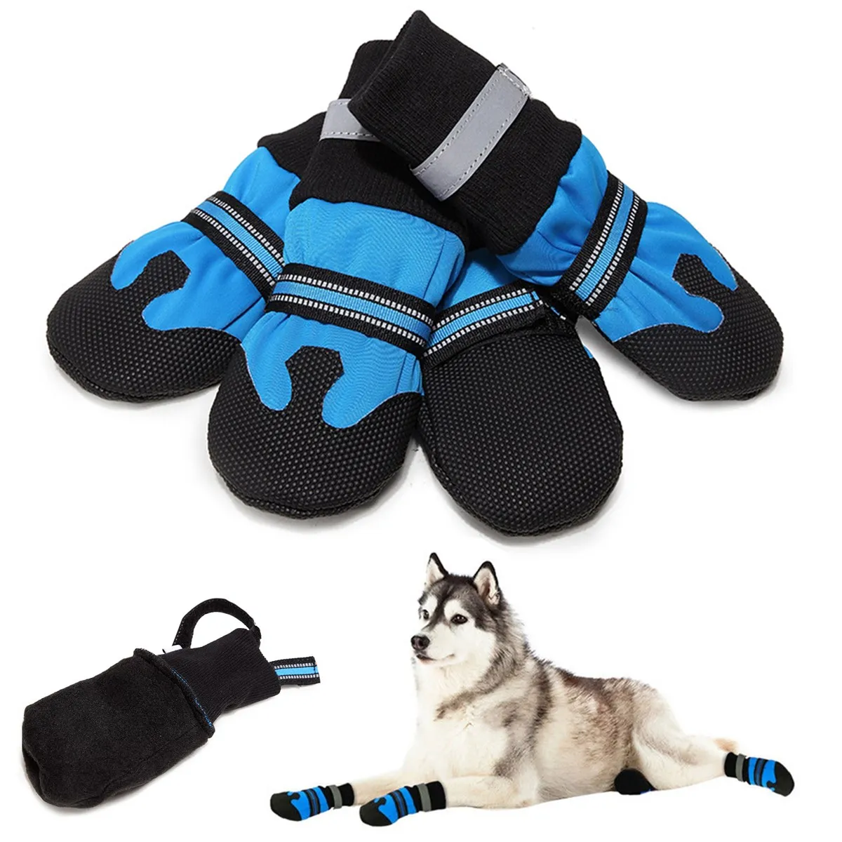 4Pcs Warm Big Dog shoes Winter Reflective Waterproof Dog Boot Anti-slip Sock For Medium Large Dogs Indoors and Outdoors S/M/L/XL
4Pcs Warm Big Dog shoes Winter Reflective Waterproof Dog Boot Anti-slip Sock For Medium Large Dogs Indoors and Outdoors S/M/L/XL