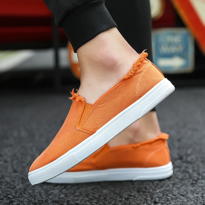 BomKinta Old Skool Brand Casual Shoes Men Slip On Loafers Men Comfortable Canvas Mans Footwear Orange Washed Tenis Men Shoes
BomKinta Old Skool Brand Casual Shoes Men Slip On Loafers Men Comfortable Canvas Mans Footwear Orange Washed Tenis Men Shoes