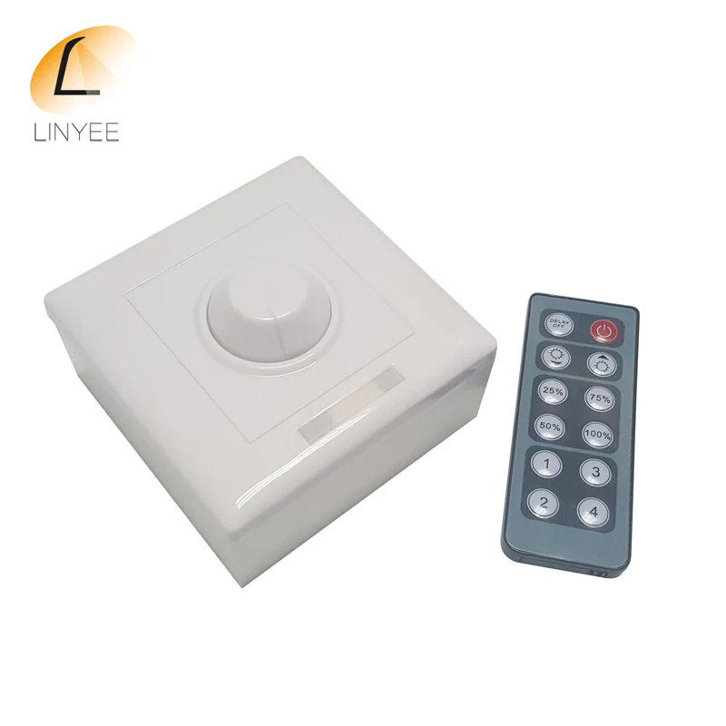 NEW 2017 LED Dimmer Wall Switch DC12-24V 8A Single Color IR 12Keys Remote Control For Single Color LED Strip Light
NEW 2017 LED Dimmer Wall Switch DC12-24V 8A Single Color IR 12Keys Remote Control For Single Color LED Strip Light