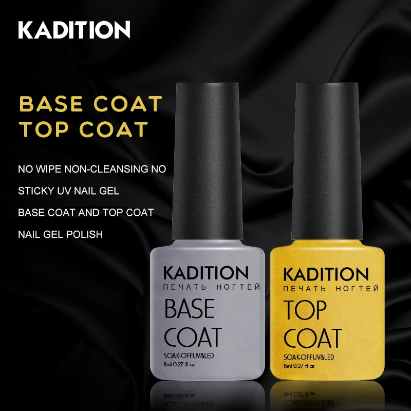 KADITION Top No Sticky Layer Transparent Color Nail Gel Polish Soak Off LED UV Base Top Coat Nails Not Wipe Clear Gel Varnishes
KADITION Top No Sticky Layer Transparent Color Nail Gel Polish Soak Off LED UV Base Top Coat Nails Not Wipe Clear Gel Varnishes