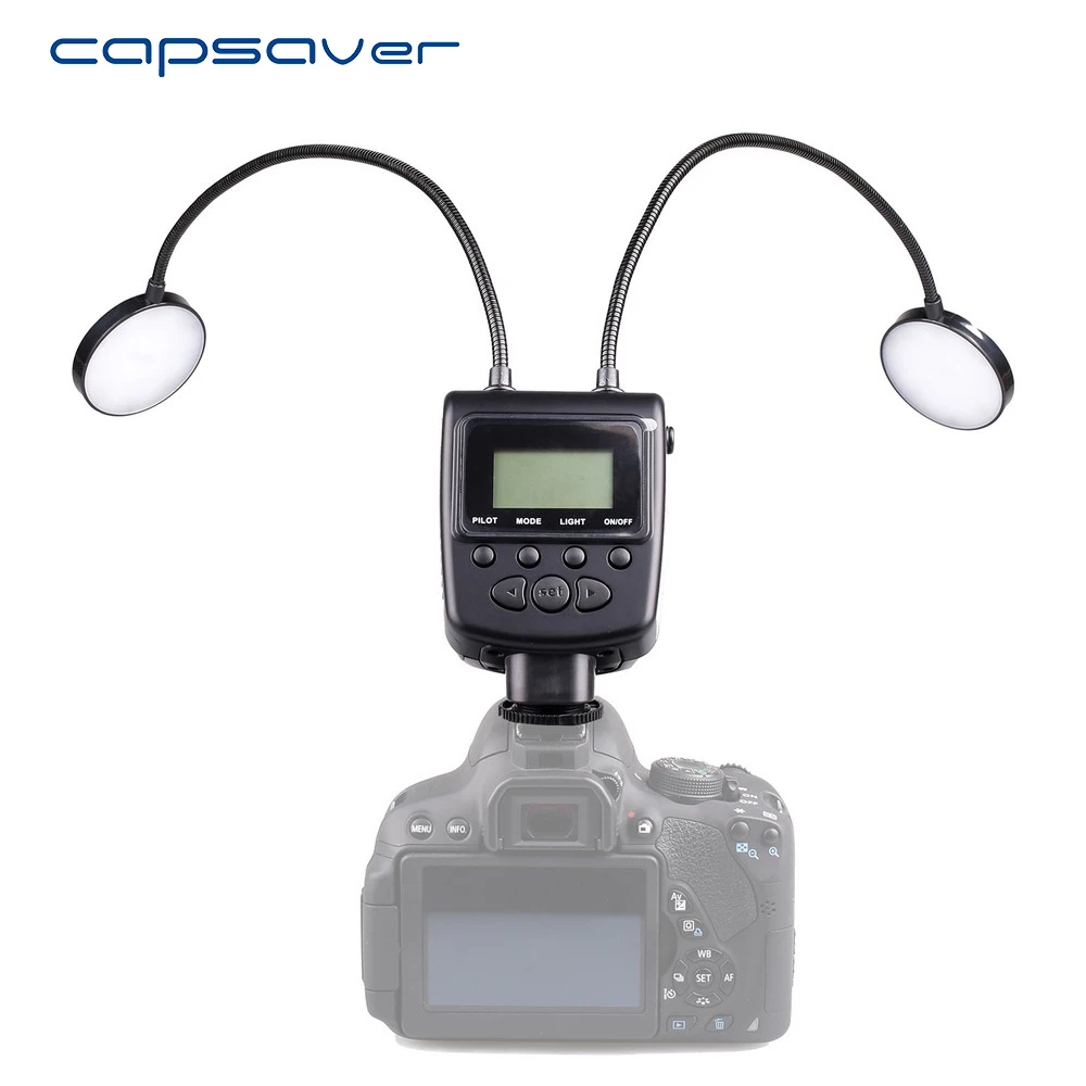 capsaver Metal Tube LED Ring Light Speedlite with LCD Display for Pentax Canon Nikon Olympus Sony Fujifilm Close-up Photography
capsaver Metal Tube LED Ring Light Speedlite with LCD Display for Pentax Canon Nikon Olympus Sony Fujifilm Close-up Photography