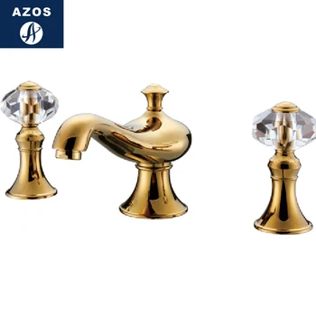 Azos Split FaucetSoft Basin Brass Jade Gold Cold and Hot Switch Laundry Pool Sink Shower Room Double Handle Three Holes Round M
Azos Split FaucetSoft Basin Brass Jade Gold Cold and Hot Switch Laundry Pool Sink Shower Room Double Handle Three Holes Round M