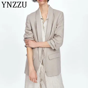YNZZU Women Chic Linen Blazer 2019 Autumn Gathered 3/4 sleeve OL Coat Notched Collar Vintage Outerwear Tops Plus Size AO998
YNZZU Women Chic Linen Blazer 2019 Autumn Gathered 3/4 sleeve OL Coat Notched Collar Vintage Outerwear Tops Plus Size AO998
