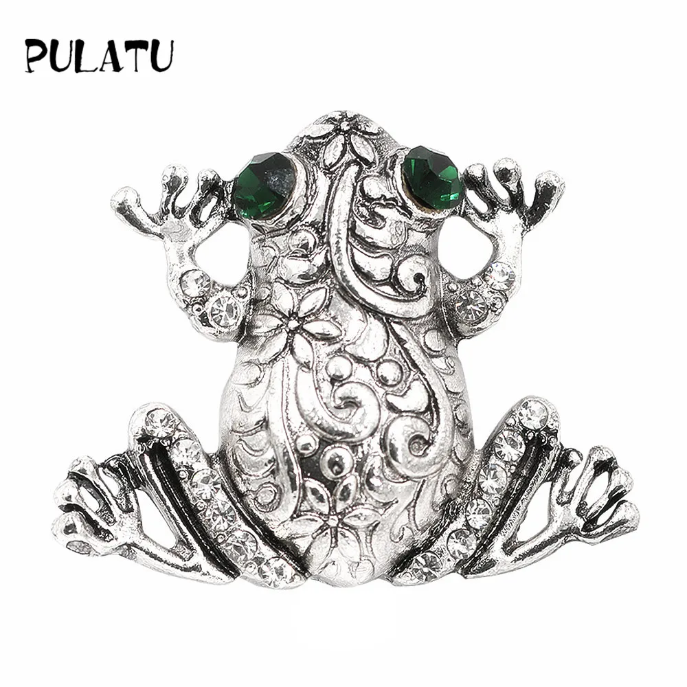 PULATU Vintage Silver Color frog Brooch Pins for Men Fashion Metal Animal Design High Quality Brooches Coat Accessories
PULATU Vintage Silver Color frog Brooch Pins for Men Fashion Metal Animal Design High Quality Brooches Coat Accessories