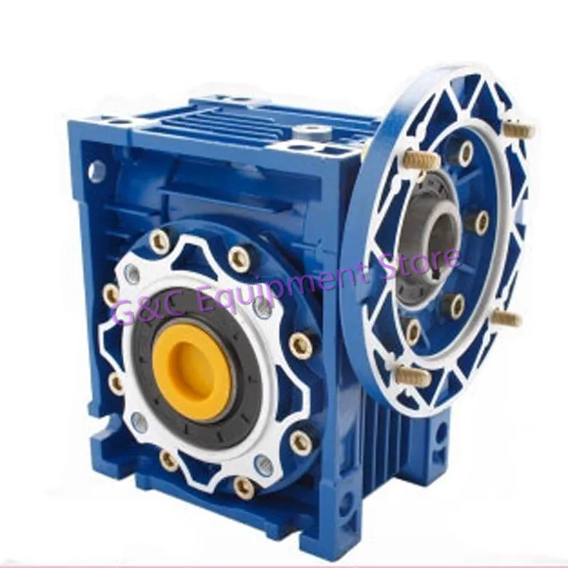 NMRV063 Worm Reducer 14mm 19mm 24mm Input Shaft 7.5:1 - 100 :1 Gear Ratio Worm Gearbox 90 Degree Speed Reducer
NMRV063 Worm Reducer 14mm 19mm 24mm Input Shaft 7.5:1 - 100 :1 Gear Ratio Worm Gearbox 90 Degree Speed Reducer