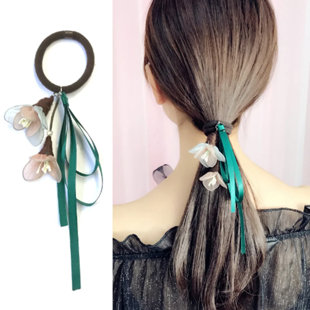 Korean Style Elastic Girl Ribbon Flower Rubber Bands Elegant Women Hair Bands Set Hair Accessories
Korean Style Elastic Girl Ribbon Flower Rubber Bands Elegant Women Hair Bands Set Hair Accessories