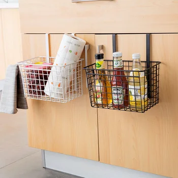 Simple Style Iron Metal Storage Basket With Hook for Kitchen Bathroom Cabinet Door Hanging Sundries Storage Organizer Rack
Simple Style Iron Metal Storage Basket With Hook for Kitchen Bathroom Cabinet Door Hanging Sundries Storage Organizer Rack